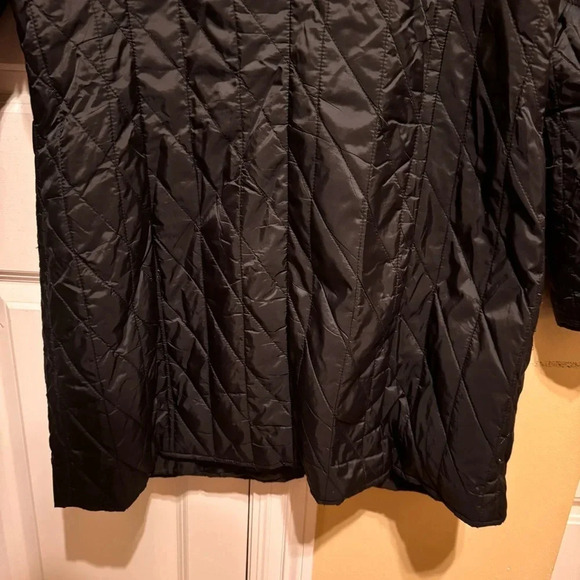 Mythology Women’s Black Quilted Button Up Jacket With Collar Size Large - Picture 7 of 12